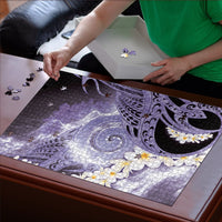 Piko Hawaiian Puzzle Purple Galaxy Spiral Plumeria Tribal Patterns