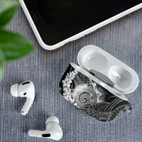 Piko Hawaiian AirPods Case Monochrome Galaxy Spiral Plumeria Tribal Patterns