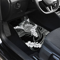 Piko Hawaiian Car Mats Monochrome Galaxy Spiral Plumeria Tribal Patterns