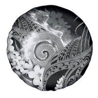 Piko Hawaiian Spare Tire Cover Monochrome Galaxy Spiral Plumeria Tribal Patterns