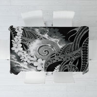 Piko Hawaiian Tablecloth Monochrome Galaxy Spiral Plumeria Tribal Patterns