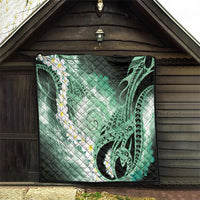 Piko Hawaiian Quilt Green Galaxy Spiral Plumeria Tribal Patterns