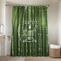 Personalised Fiji Language Week Sugarcane Masi Bathroom Set Green Tapa Tribal Pattern
