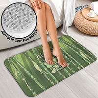 Personalised Fiji Language Week Sugarcane Masi Bathroom Set Green Tapa Tribal Pattern