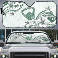 Aloha Hawaii Shaka Auto Sun Shade Hang Loose Mint Version - Polynesian Pride
