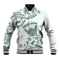 Aloha Hawaii Shaka Baseball Jacket Hang Loose Mint Version - Polynesian Pride