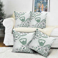 Aloha Hawaii Shaka Pillow Cover Hang Loose Mint Version - Polynesian Pride