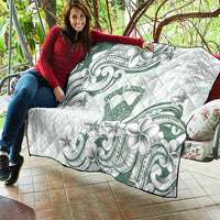 Aloha Hawaii Shaka Quilt Hang Loose Mint Version - Polynesian Pride