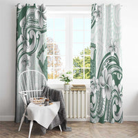 Aloha Hawaii Shaka Window Curtain Hang Loose Mint Version - Polynesian Pride