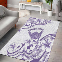 Aloha Hawaii Shaka Area Rug Hang Loose Purple Version - Polynesian Pride