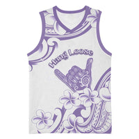 Aloha Hawaii Shaka Basketball Jersey Hang Loose Purple Version - Polynesian Pride