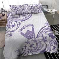 Aloha Hawaii Shaka Bedding Set Hang Loose Purple Version - Polynesian Pride