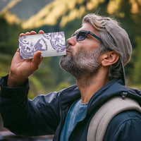 Aloha Hawaii Shaka 4 in 1 Can Cooler Tumbler Hang Loose Purple Version - Polynesian Pride