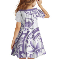 Aloha Hawaii Shaka Family Matching Off Shoulder Short Dress and Hawaiian Shirt Hang Loose Purple Version - Polynesian Pride