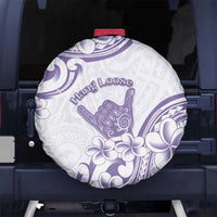 Aloha Hawaii Shaka Spare Tire Cover Hang Loose Purple Version - Polynesian Pride