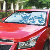 Aloha Hawaii Shaka Auto Sun Shade Hang Loose Blue Version - Polynesian Pride