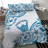 Aloha Hawaii Shaka Bedding Set Hang Loose Blue Version - Polynesian Pride