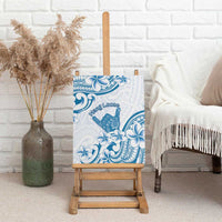 Aloha Hawaii Shaka Canvas Wall Art Hang Loose Blue Version - Polynesian Pride