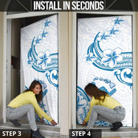 Aloha Hawaii Shaka Door Cover Hang Loose Blue Version - Polynesian Pride