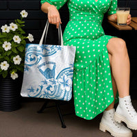 Aloha Hawaii Shaka Tote Bag Hang Loose Blue Version - Polynesian Pride