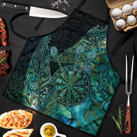 New Zealand Dart Apron Maori Fern With Paua Shell - Polynesian Pride