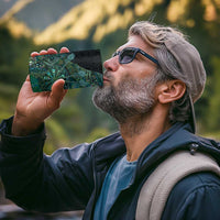 Personalised New Zealand Dart 4 in 1 Can Cooler Tumbler Maori Fern With Paua Shell - Polynesian Pride