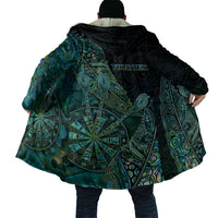 Personalised New Zealand Dart Cloak Maori Fern With Paua Shell - Polynesian Pride