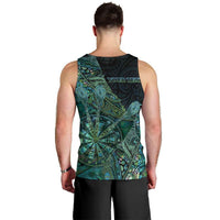 Personalised New Zealand Dart Men Tank Top Maori Fern With Paua Shell - Polynesian Pride