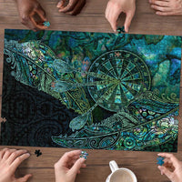 New Zealand Dart Puzzle Maori Fern With Paua Shell - Polynesian Pride