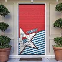 West Papua Morning Star Door Cover One People One Soul - Polynesian Pride