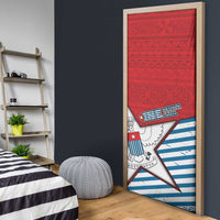 West Papua Morning Star Door Cover One People One Soul - Polynesian Pride