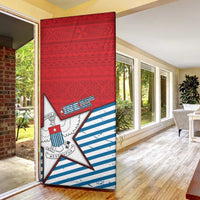 West Papua Morning Star Door Cover One People One Soul - Polynesian Pride