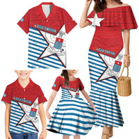 West Papua Morning Star Family Matching Mermaid Dress and Hawaiian Shirt One People One Soul - Polynesian Pride
