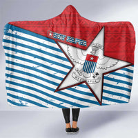 West Papua Morning Star Hooded Blanket One People One Soul - Polynesian Pride