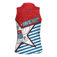 West Papua Morning Star Women Sleeveless Polo Shirt One People One Soul DT05 - Polynesian Pride
