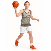 Hawaii Christmas In July Basketball Jersey Beige Mele Kalikimaka Sea Animals DT05 - Polynesian Pride