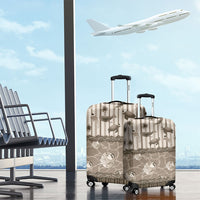 Hawaii Christmas In July Luggage Cover Beige Mele Kalikimaka Sea Animals DT05 - Polynesian Pride