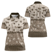 Hawaii Christmas In July Women Polo Shirt Beige Mele Kalikimaka Sea Animals DT05 - Polynesian Pride