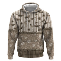 Hawaii Christmas In July Zip Hoodie Beige Mele Kalikimaka Sea Animals DT05 Pullover Hoodie Beige - Polynesian Pride