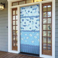 Hawaii Christmas In July Door Cover Sky Blue Mele Kalikimaka Sea Animals DT05 - Polynesian Pride