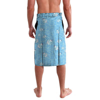 Hawaii Christmas In July Lavalava Sky Blue Mele Kalikimaka Sea Animals