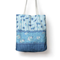 Hawaii Christmas In July Tote Bag Sky Blue Mele Kalikimaka Sea Animals