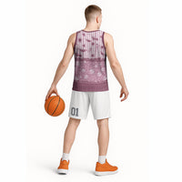 Hawaii Christmas In July Basketball Jersey Dusty Pink Mele Kalikimaka Sea Animals DT05 - Polynesian Pride