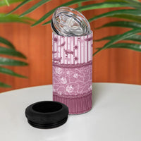 Hawaii Christmas In July 4 in 1 Can Cooler Tumbler Dusty Pink Mele Kalikimaka Sea Animals DT05 - Polynesian Pride
