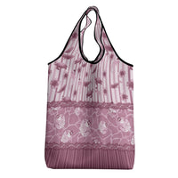 Hawaii Christmas In July Grocery Bag Dusty Pink Mele Kalikimaka Sea Animals DT05 - Polynesian Pride