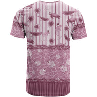 Hawaii Christmas In July T Shirt Dusty Pink Mele Kalikimaka Sea Animals DT05 - Polynesian Pride