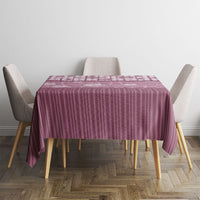 Hawaii Christmas In July Tablecloth Dusty Pink Mele Kalikimaka Sea Animals