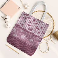 Hawaii Christmas In July Tote Bag Dusty Pink Mele Kalikimaka Sea Animals DT05 White Strap One Size Pink - Polynesian Pride