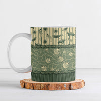 Hawaii Christmas In July Ceramic Mug Olive Green Mele Kalikimaka Sea Animals