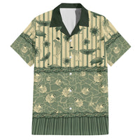 Hawaii Christmas In July Hawaiian Shirt Olive Green Mele Kalikimaka Sea Animals DT05 Green - Polynesian Pride